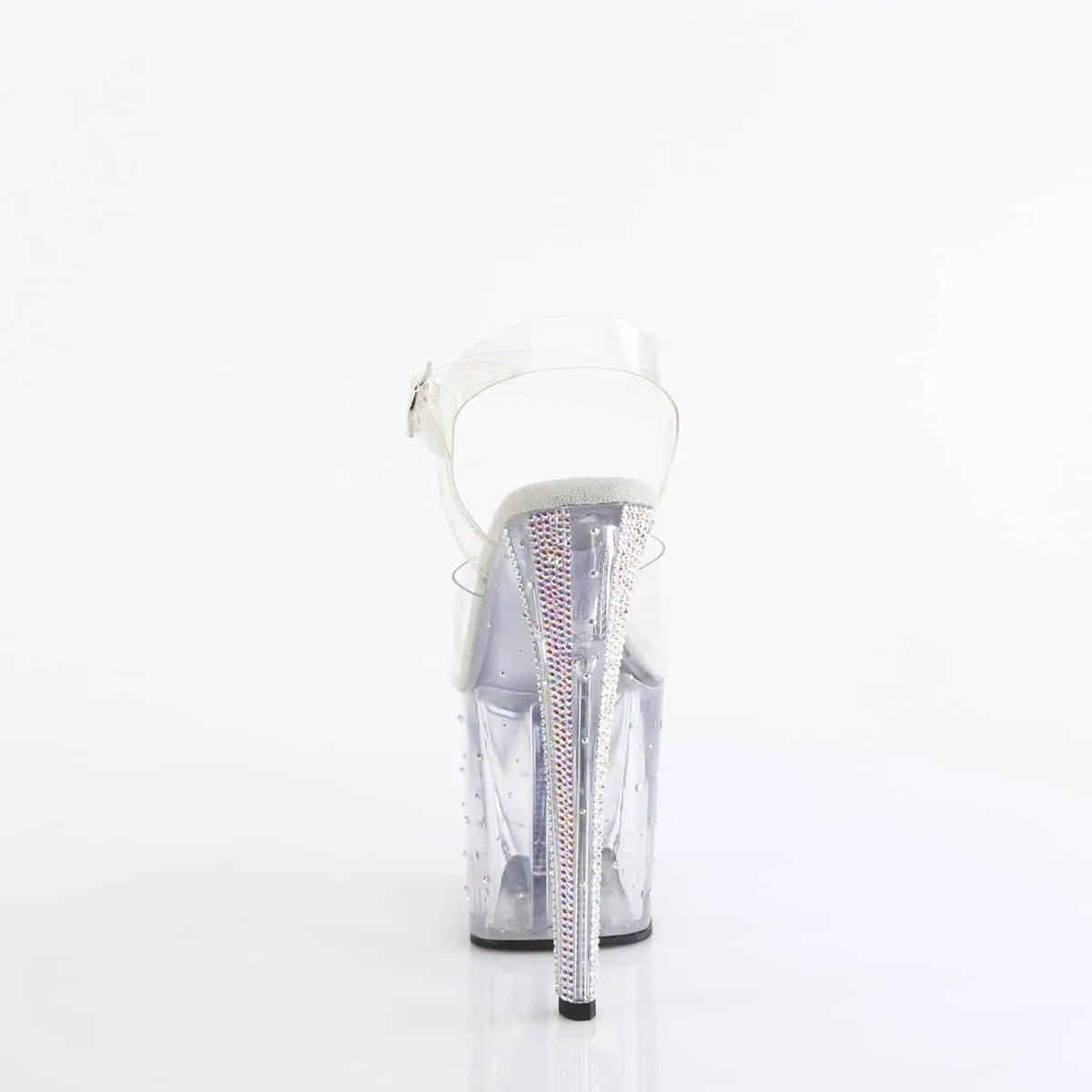ENCHANT-708RS-01 Rhinestone Studded Ankle Strap Sandal