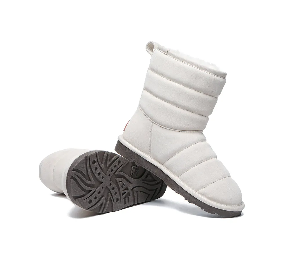 EVERAU® Short Sheepskin Boots Women Short Puffer
