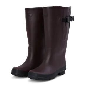 Extra Wide Calf Brown Rain Boots - Fit 16 to 20 inch Calf - Wide in Foot and Ankle