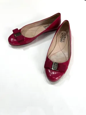 Ferragamo Vera ballet flats bow pink Size 7 1/2