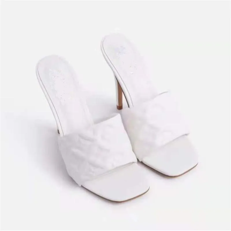 Finn Chain Pointed Toe Mule Women High Heel Sandals Summer Shoes plus Size Slippers
