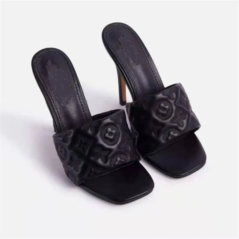 Finn Chain Pointed Toe Mule Women High Heel Sandals Summer Shoes plus Size Slippers
