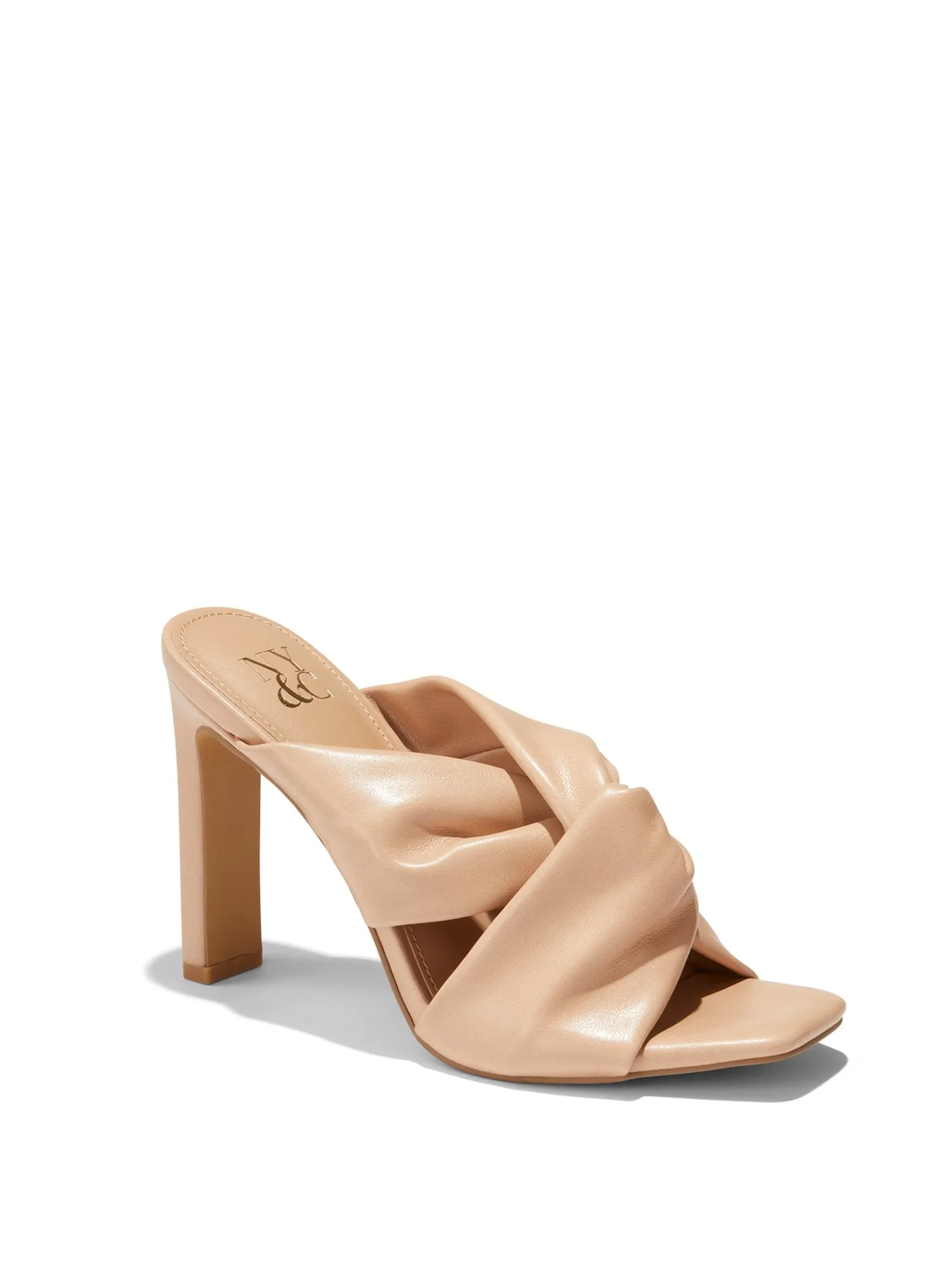 Gabby Knotted High-Heel Mule