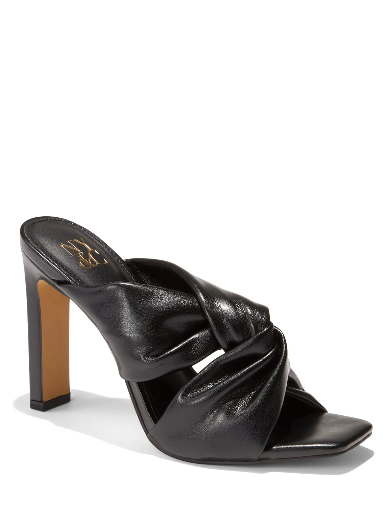 Gabby Knotted High-Heel Mule