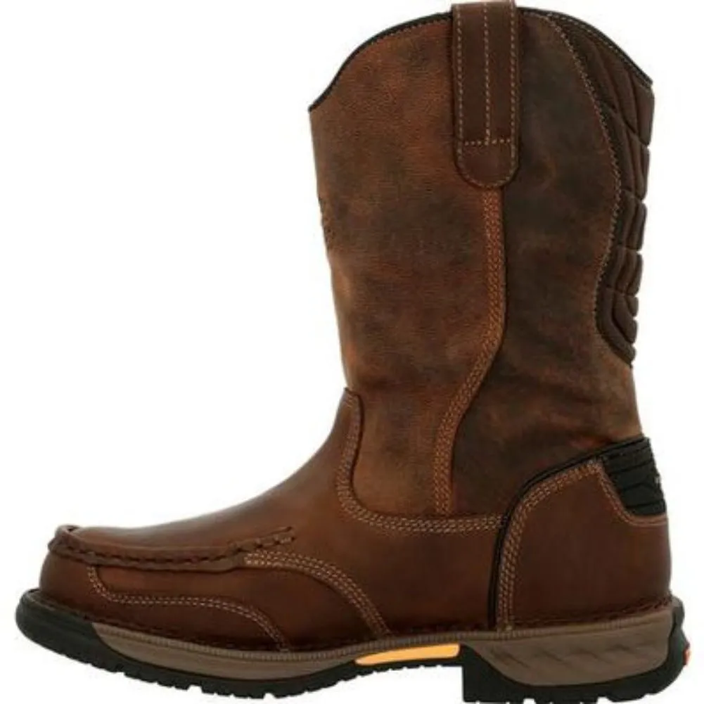 Georgia Boot Athens 360 Men's Steel Toe Waterproof Pull-on Work Boots Gb00442 In Brown