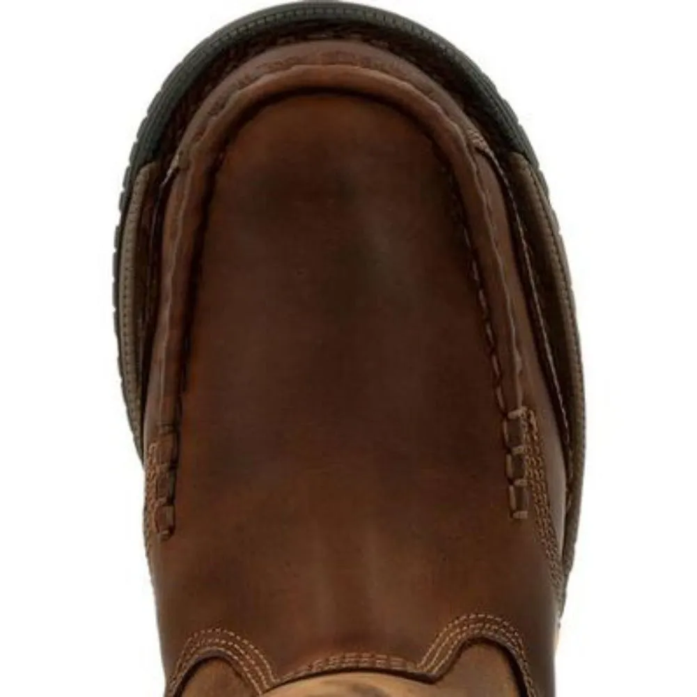 Georgia Boot Athens 360 Men's Steel Toe Waterproof Pull-on Work Boots Gb00442 In Brown