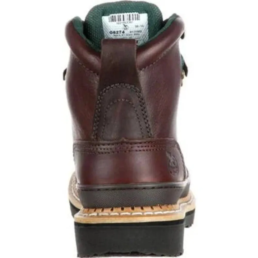 Georgia Boot Giant Men's Steel Toe Work Boots G6374 In Brown