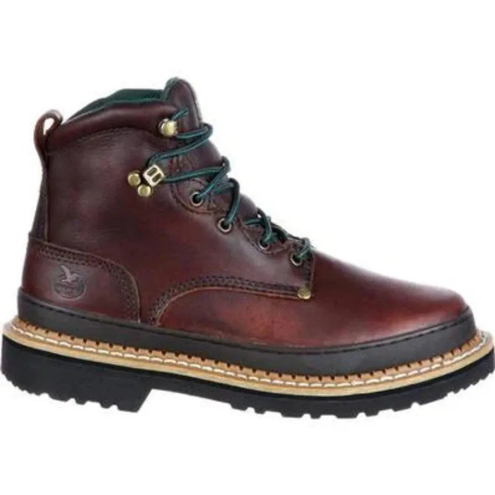 Georgia Boot Giant Men's Steel Toe Work Boots G6374 In Brown