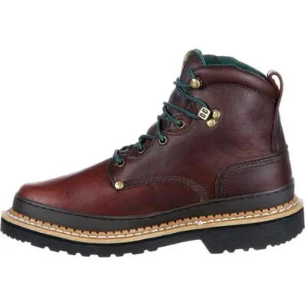 Georgia Boot Giant Men's Steel Toe Work Boots G6374 In Brown