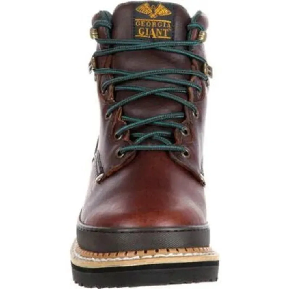 Georgia Boot Giant Men's Steel Toe Work Boots G6374 In Brown