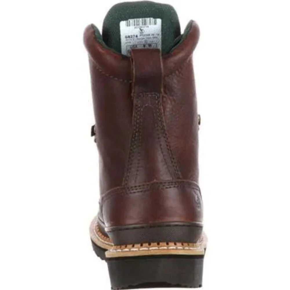 Georgia Boot Giant Men's Steel Toe Work Boots G8374 In Brown