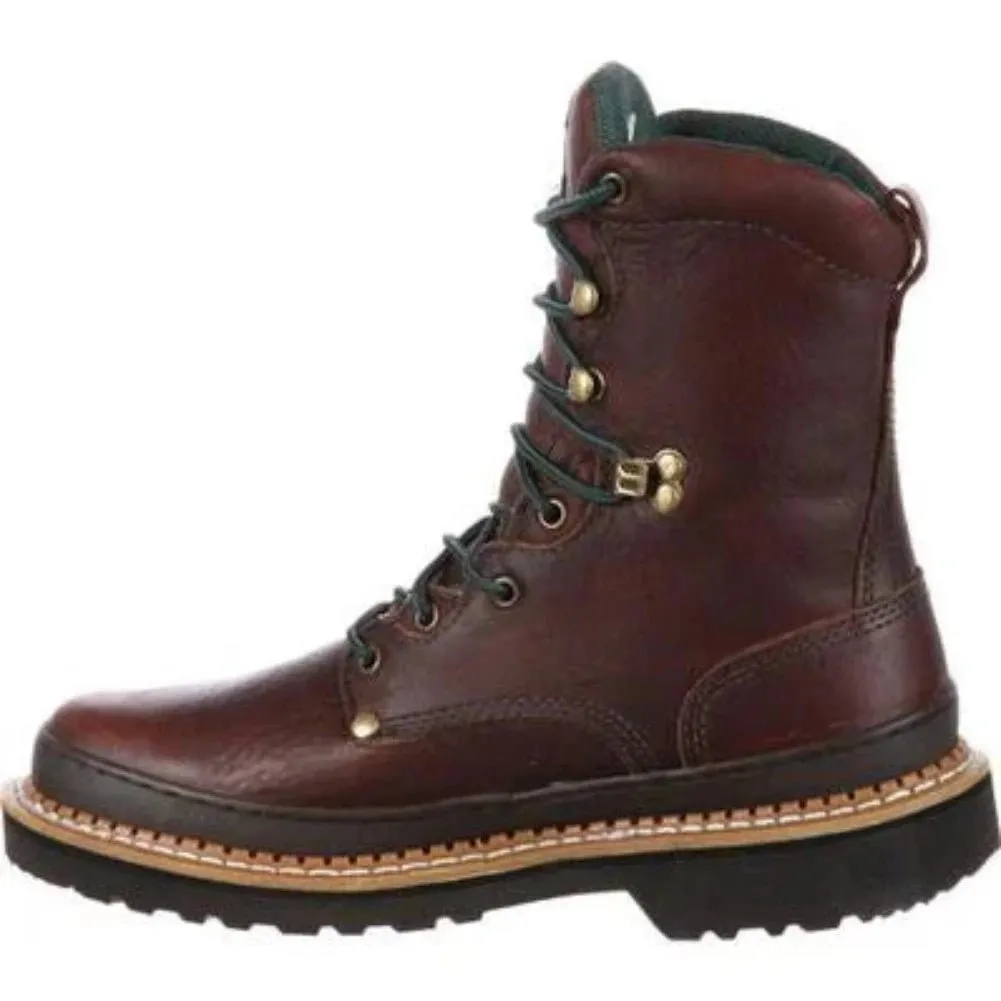 Georgia Boot Giant Men's Steel Toe Work Boots G8374 In Brown