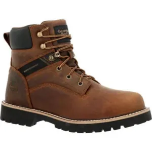 Georgia Core 37 Men's Steel Toe Waterproof Work Boots Gb00636 In Brown
