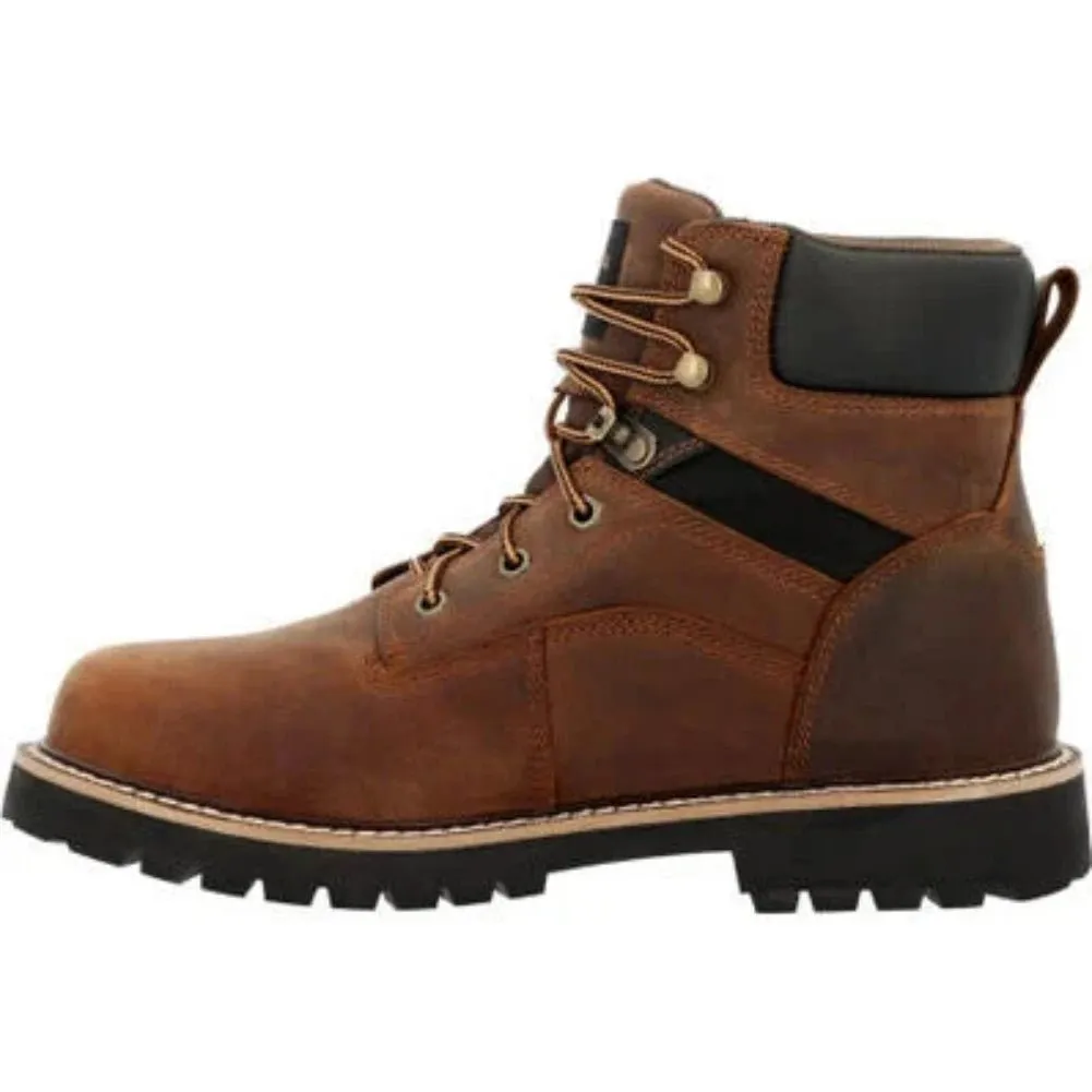Georgia Core 37 Men's Steel Toe Waterproof Work Boots Gb00636 In Brown