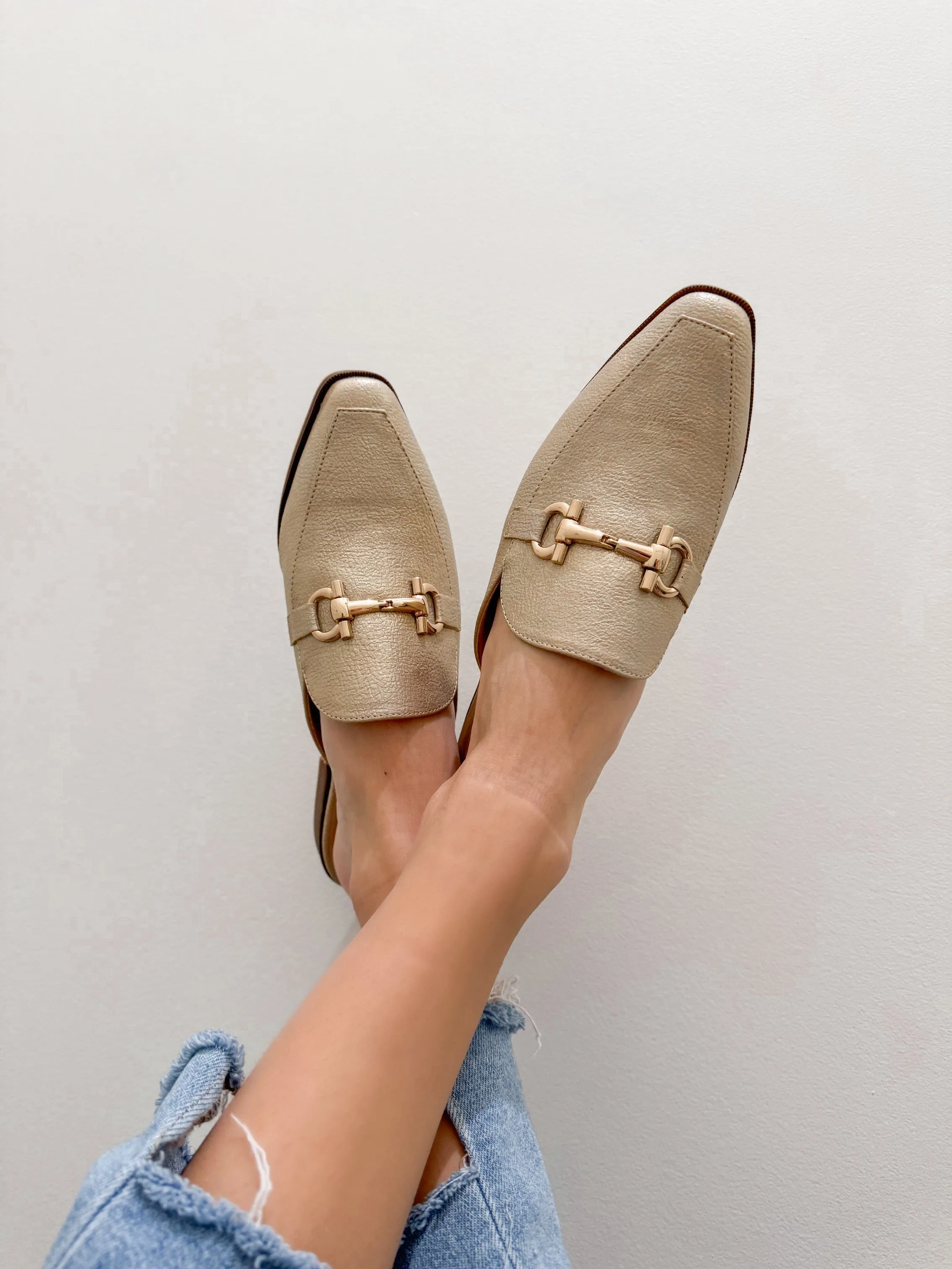 Glitz Gold Mule Slide