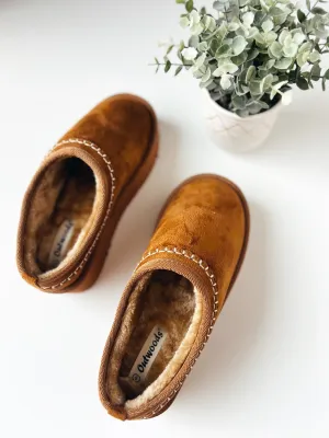 Glory sherpa lined slip on mule