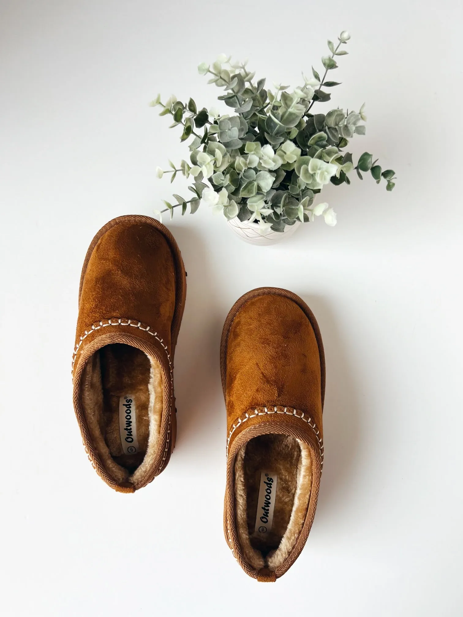 Glory sherpa lined slip on mule