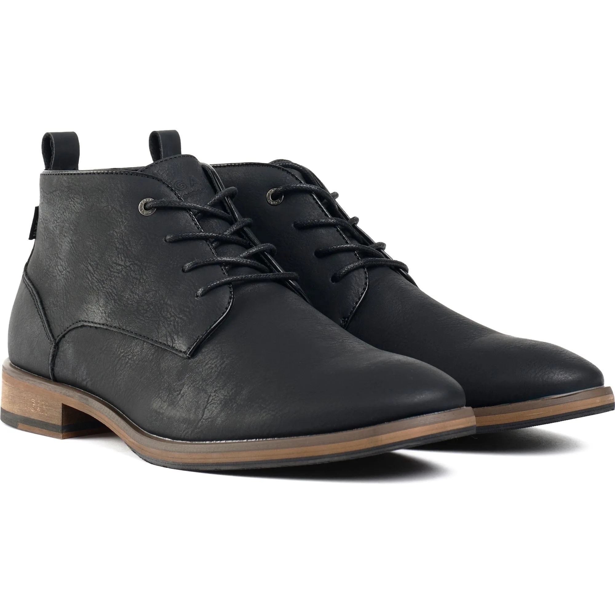Goji 2 Men's Vegan Leather Chukka Boots | Black