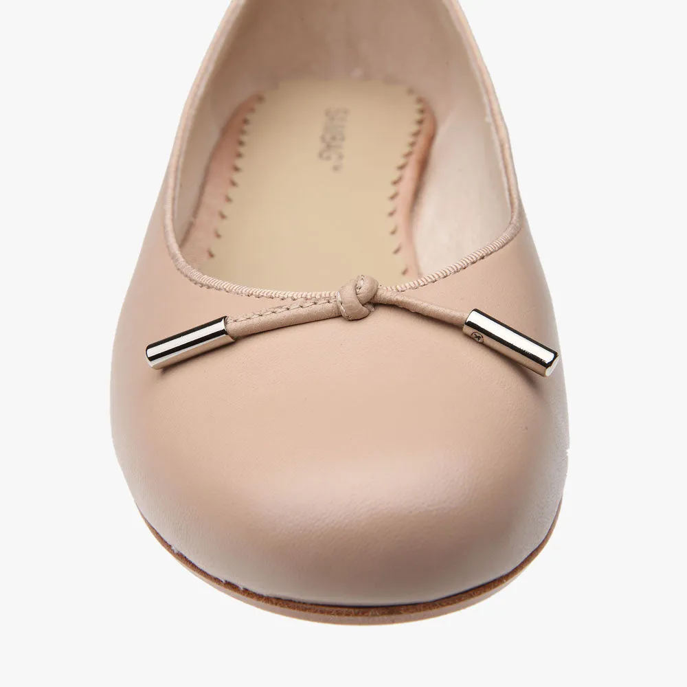 Grace Blush Leather Ballet flat