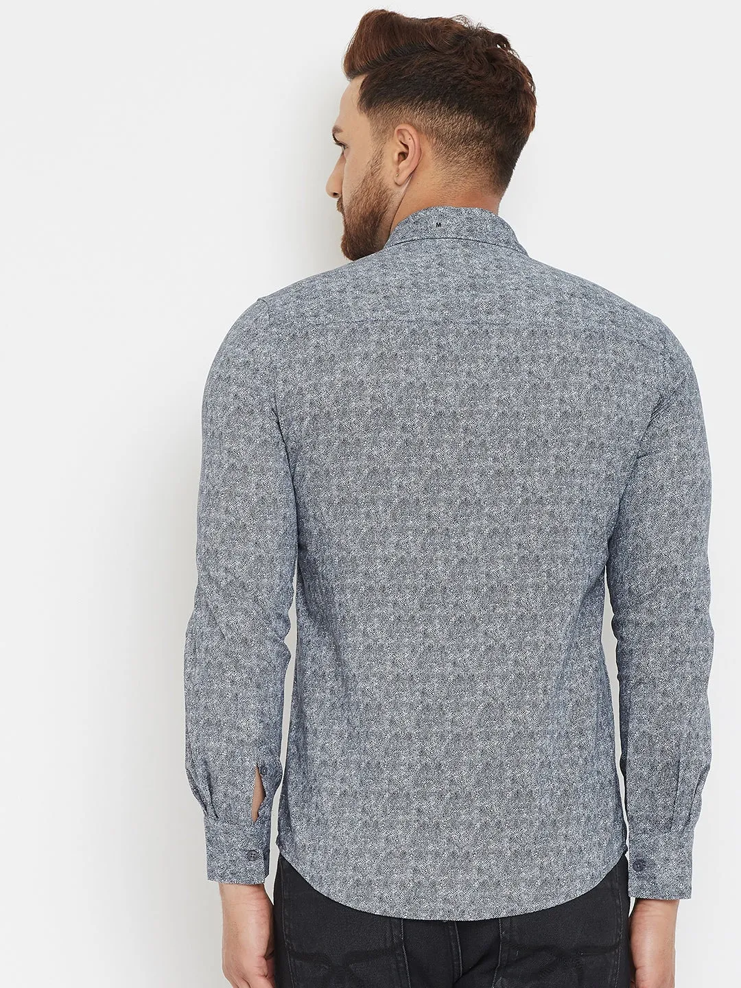 Grey Printed Shirt