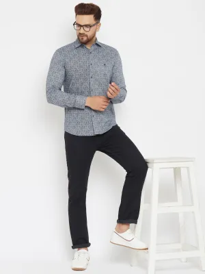 Grey Printed Shirt