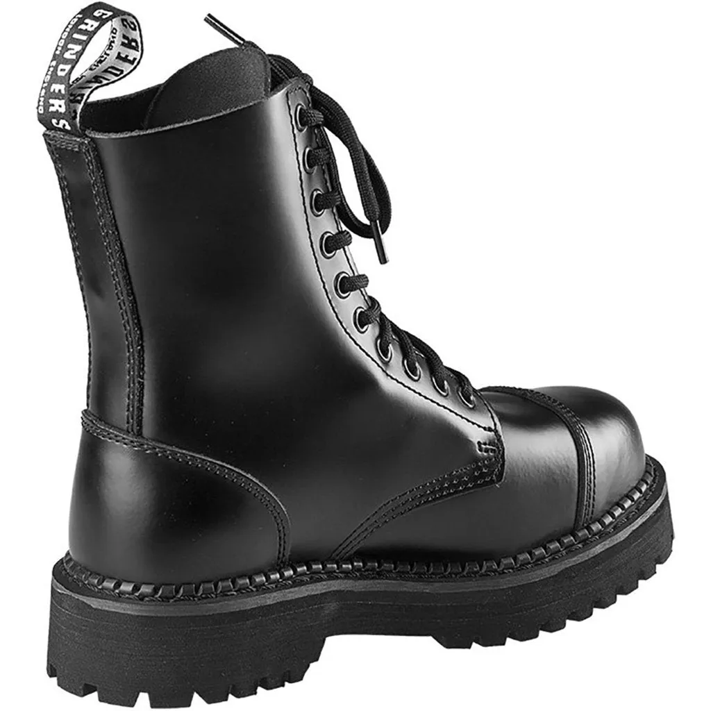 Grinders Unisex Boots Bulldog Steel Toe Lace-Up Ankle Leather - UK 8