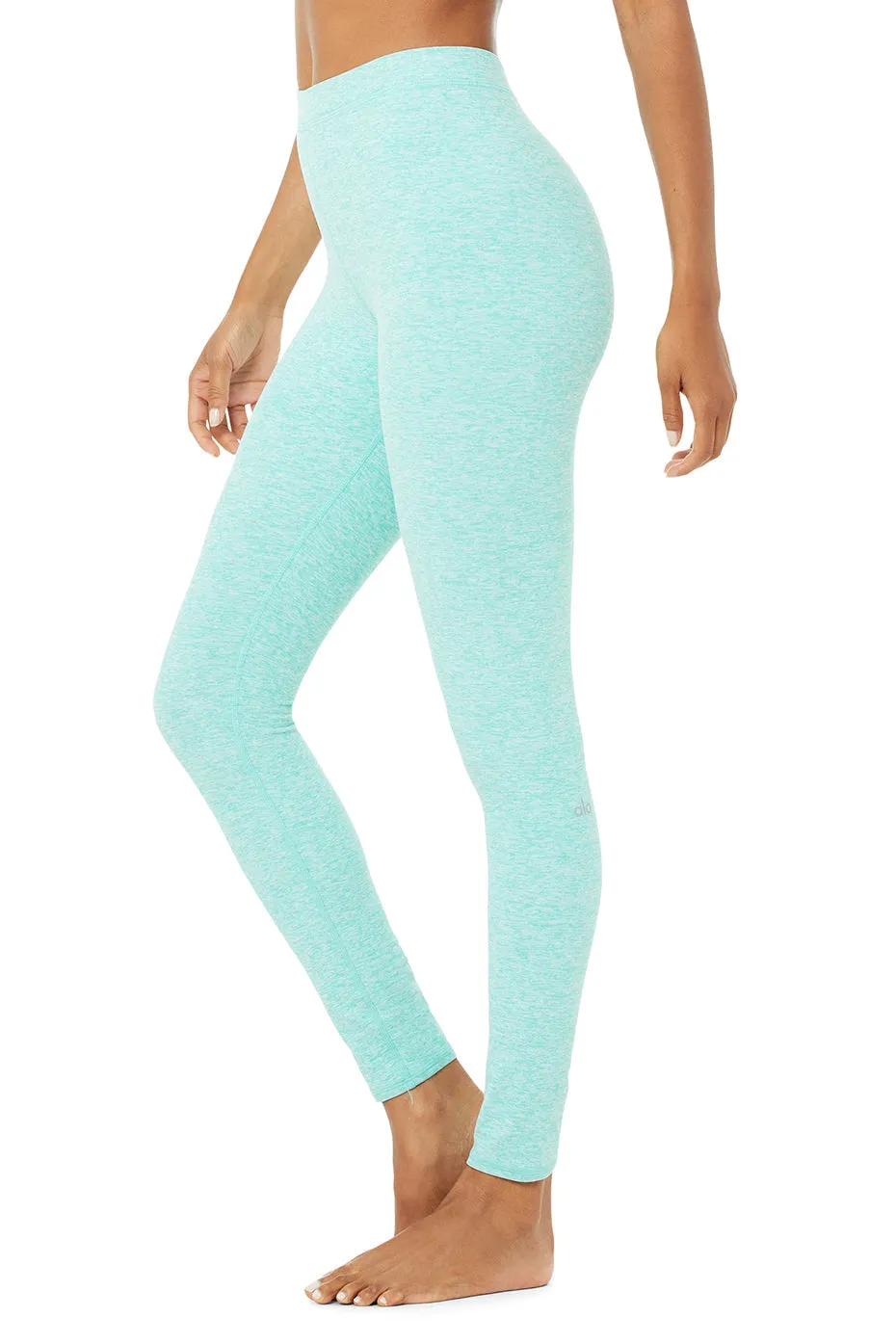High-Waist Alosoft Flow Legging - Blue Quartz Heather