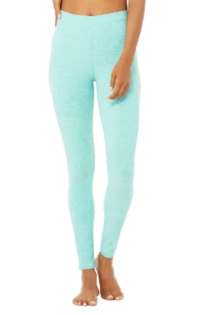 High-Waist Alosoft Flow Legging - Blue Quartz Heather