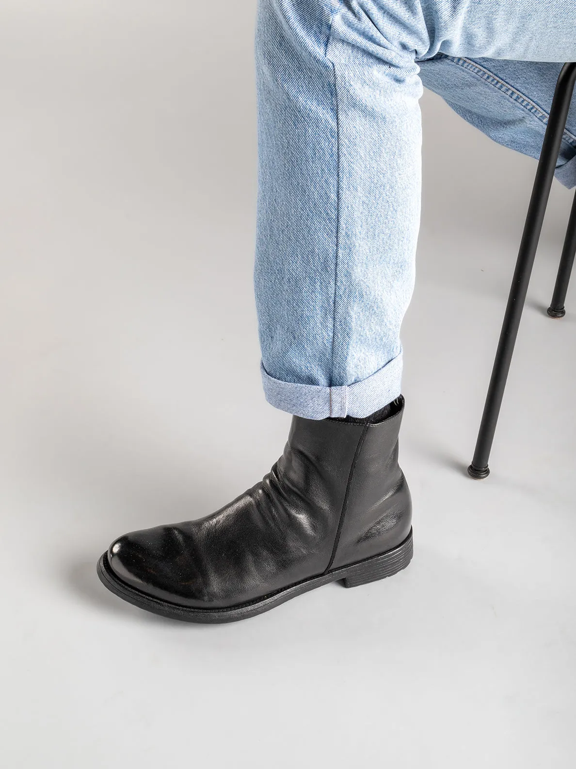 HIVE 010 - Black Leather Boots