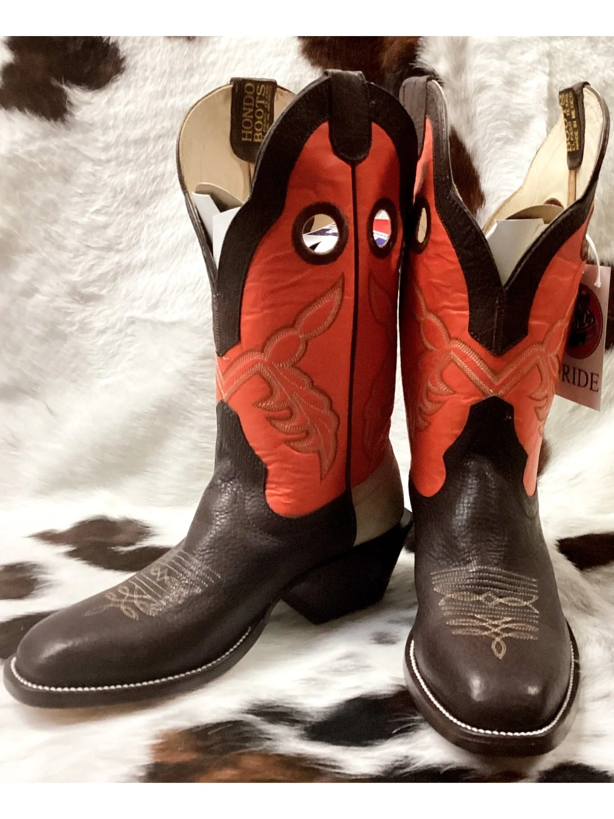 Hondo Men’s Cowboy Boots 13" Cowboy Heel, Round Toe 2260 / 2657