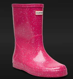 Hunter Boots- LK First GNT Glitter PINK Rainboot