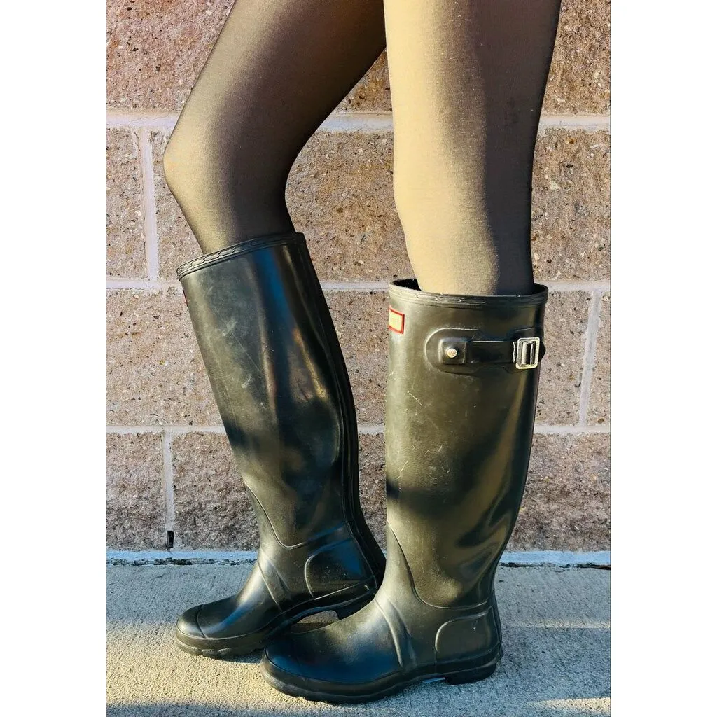Hunter Original Tall Black Rain Boots -Size 8