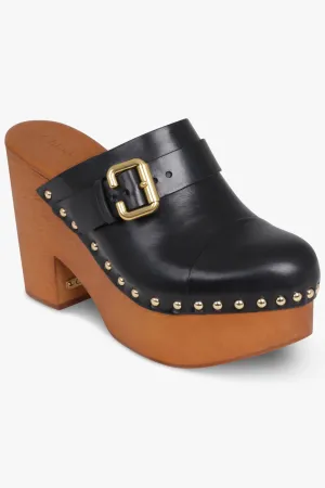 Jeanette 110mm Clog Mule | Black