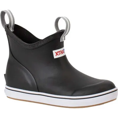 KIDS' ANKLE DECK BOOTS BLACK
