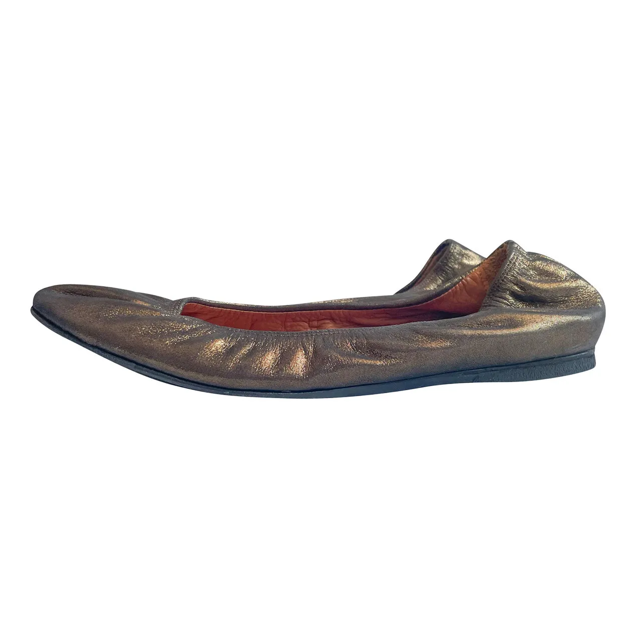 Lanvin Bronze Ballet Flats