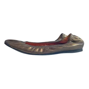 Lanvin Bronze Ballet Flats