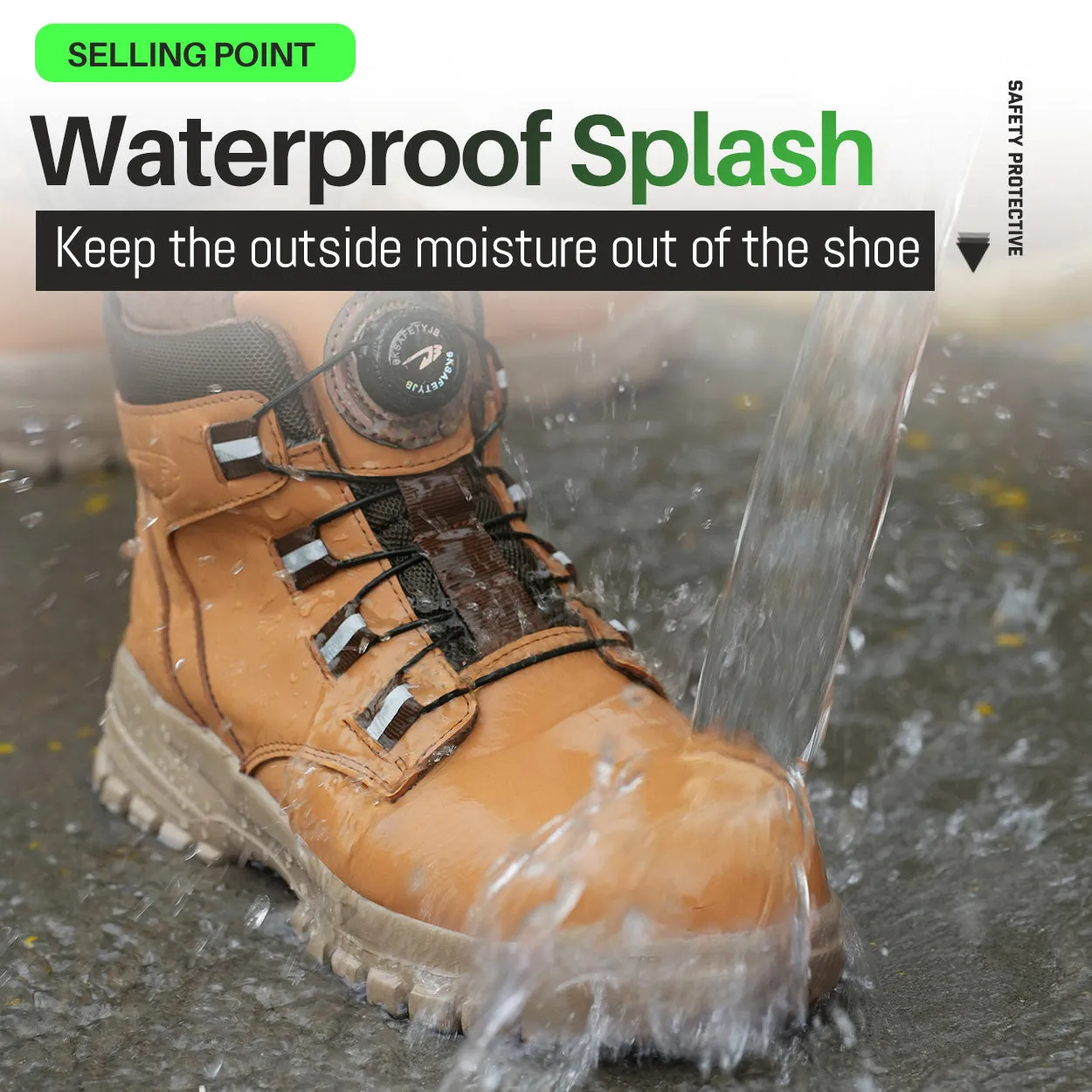 Leather Industrial Safety boots for Men(JB-682)