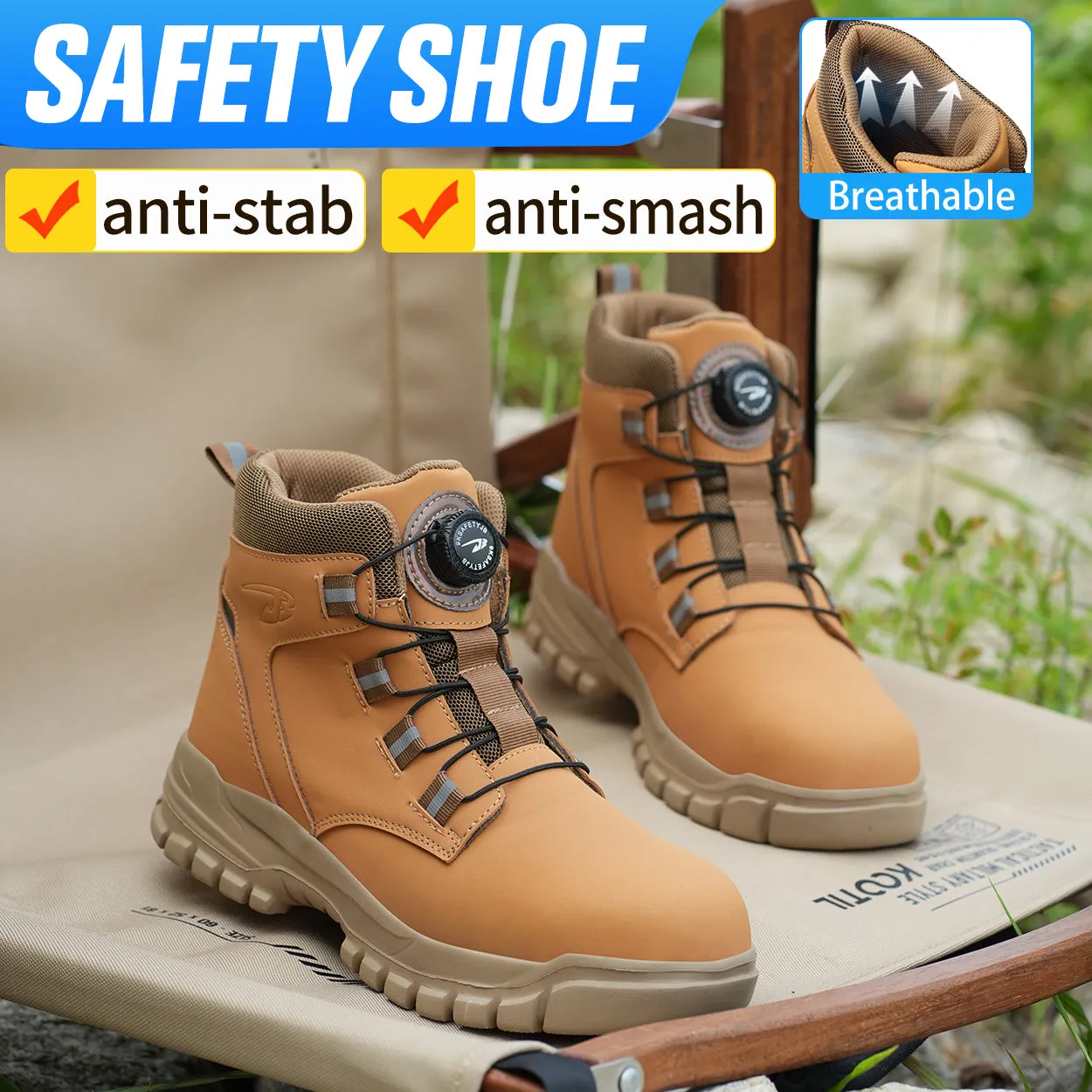 Leather Industrial Safety boots for Men(JB-682)