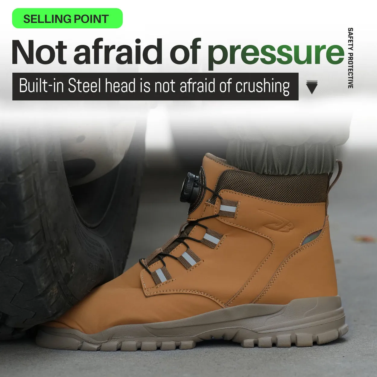 Leather Industrial Safety boots for Men(JB-682)