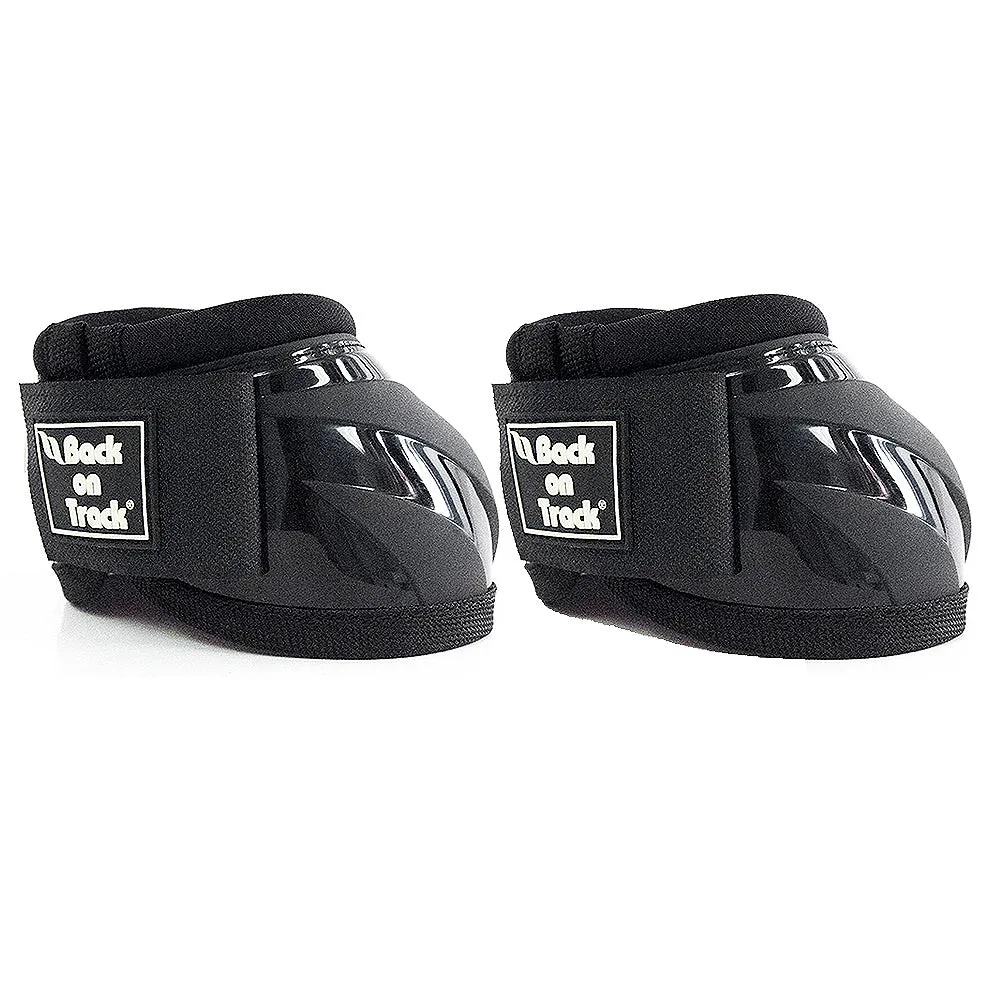 Lrg Back On Track Performance No Turn Exterior Protective Horse Bell Boots Black