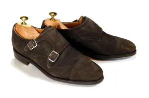 Meermin – Taupe Suede Double Monk Straps UK 7 / EU 41