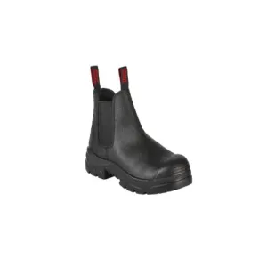 Mens Hard Yakka Steel Cap Grit Emboss Pull Up Boots