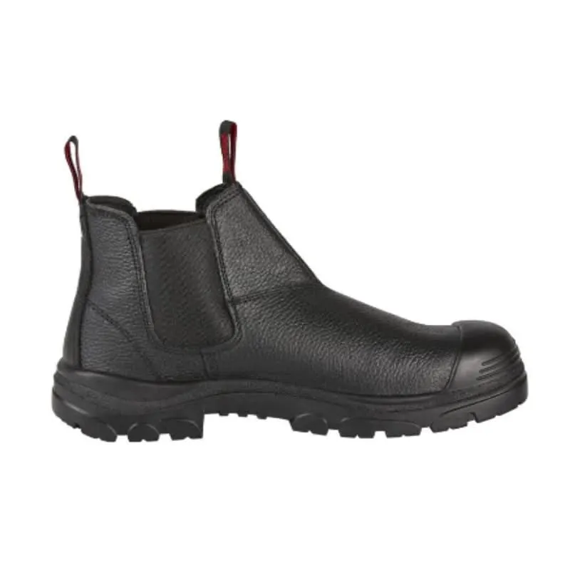 Mens Hard Yakka Steel Cap Grit Emboss Pull Up Boots