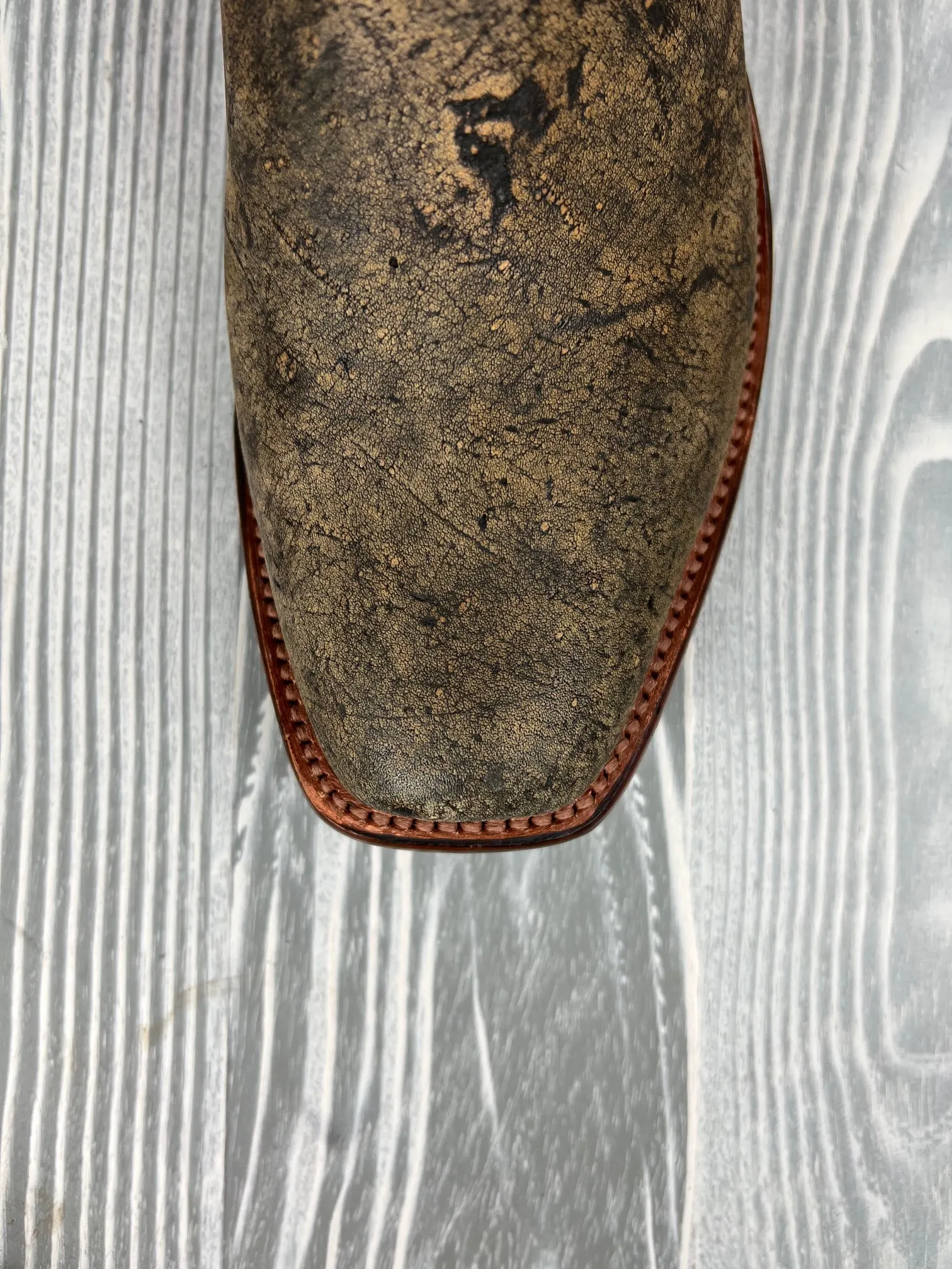 Men's Rios of Mercedes Antique Saddle Safari Giraffe with 13" Blue Slate Calf Tops
