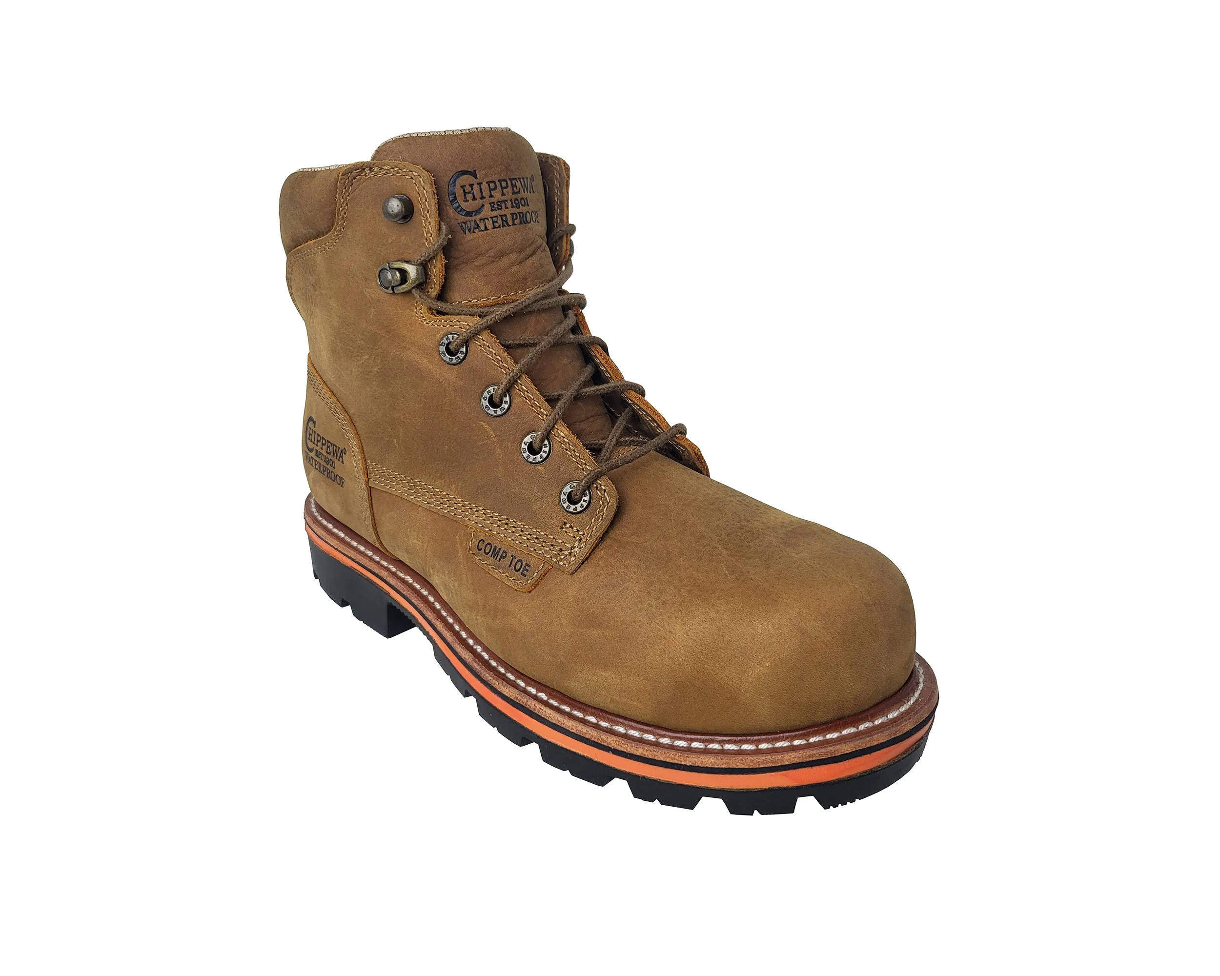 Men`s Thunderstruck 6`` Safety Toe Lace Up WP