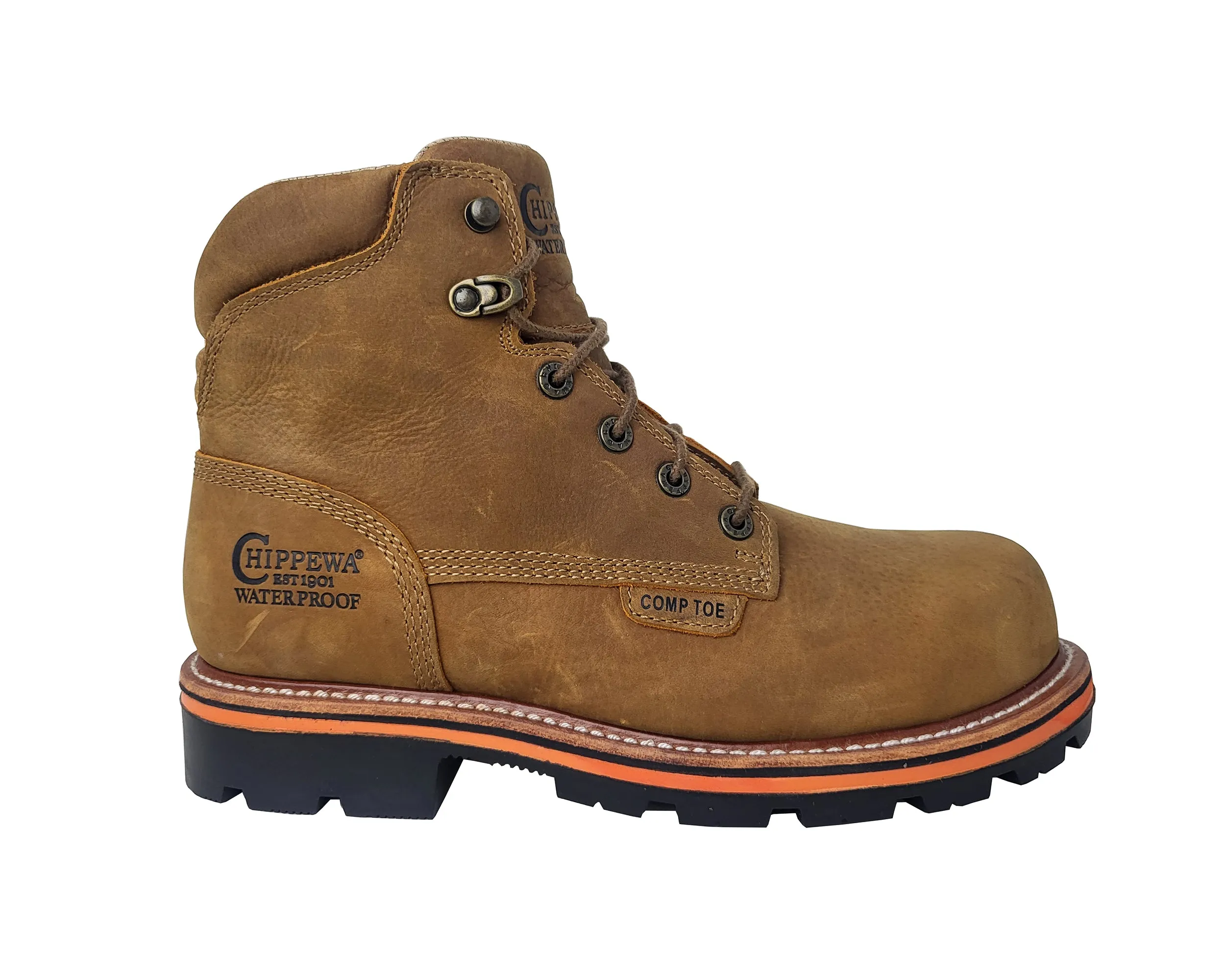 Men`s Thunderstruck 6`` Safety Toe Lace Up WP