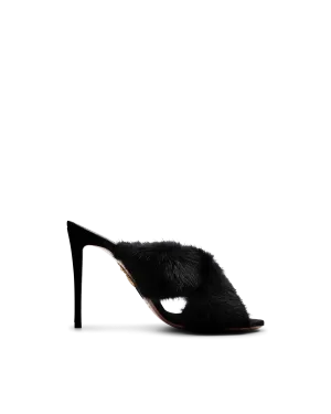 Mink Fur Mule