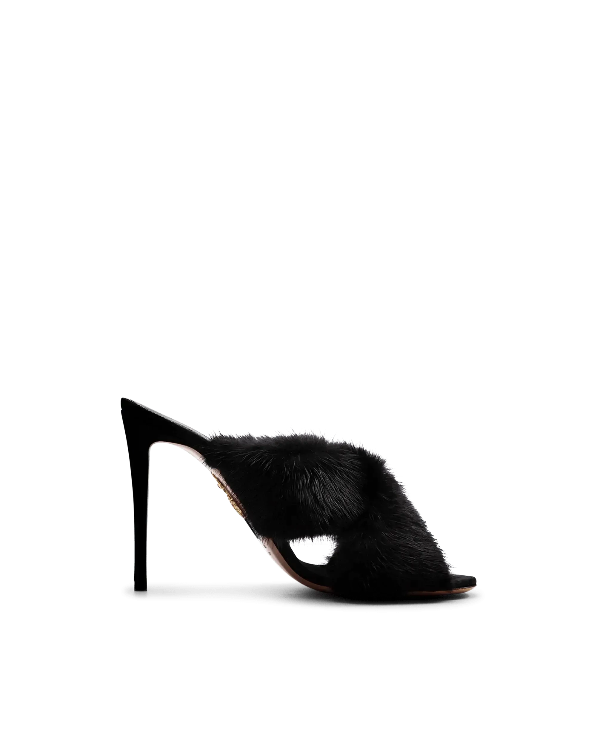 Mink Fur Mule