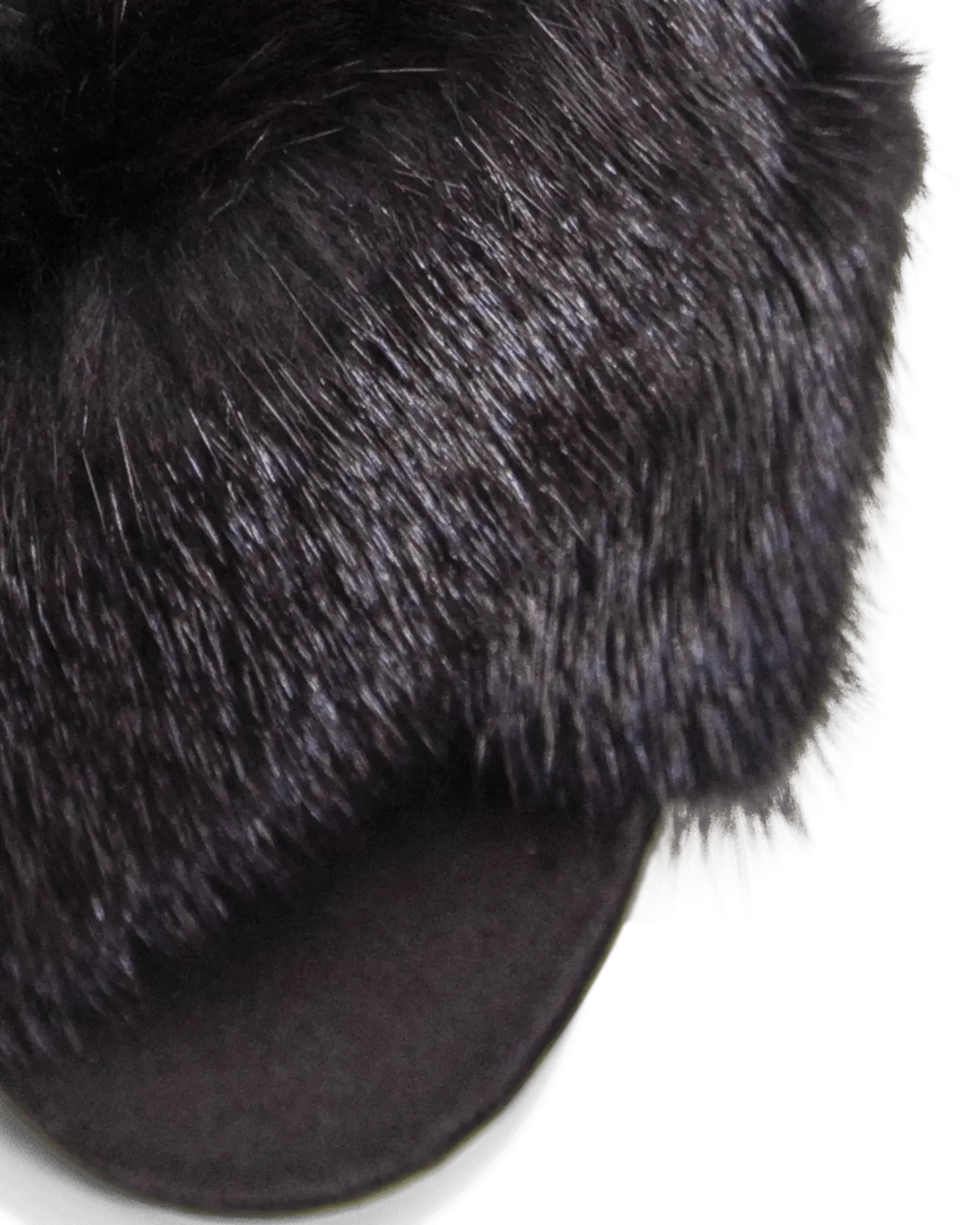 Mink Fur Mule