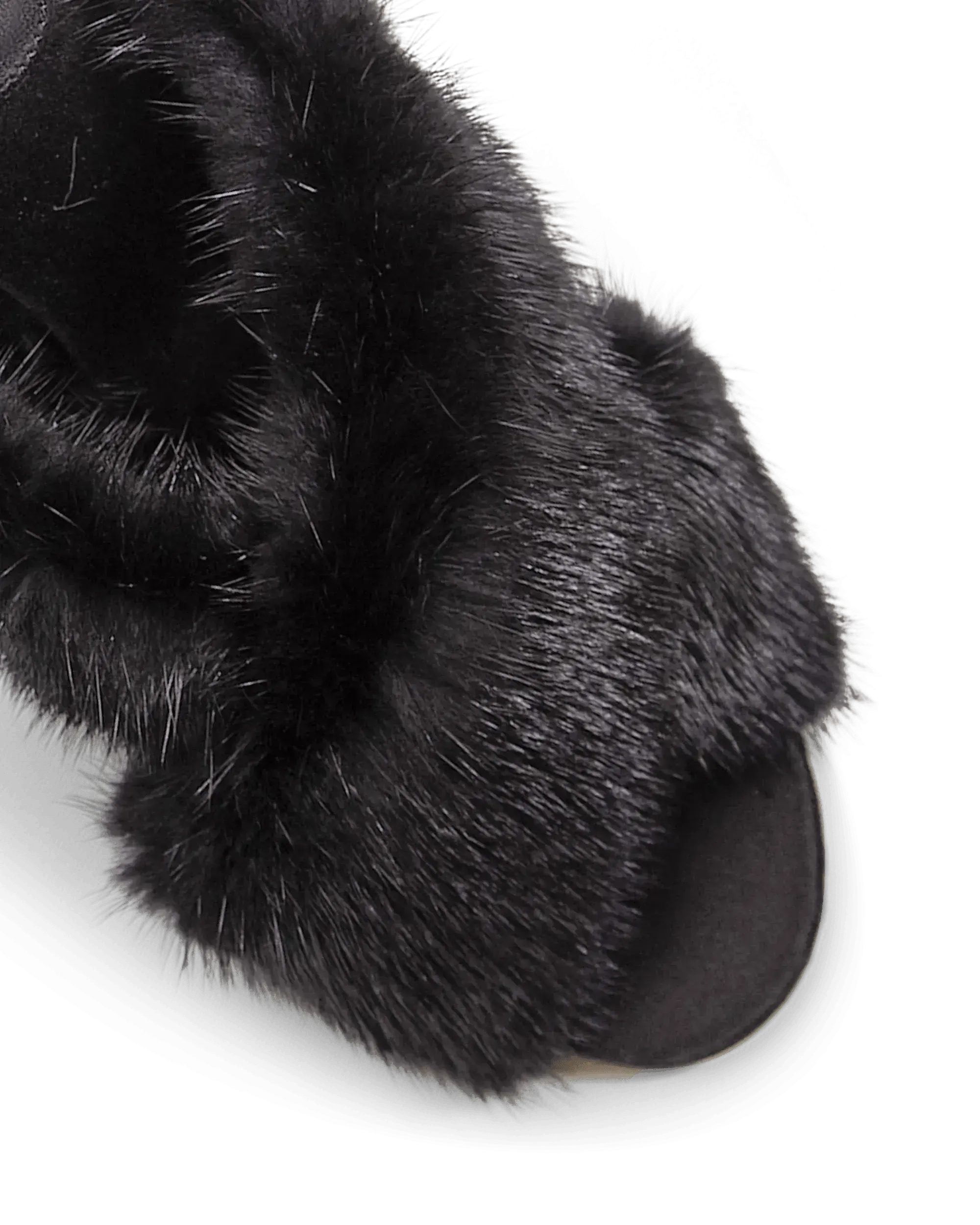 Mink Fur Mule